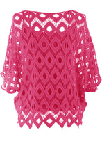 Load image into Gallery viewer, Diamond Crochet Top with Vest
