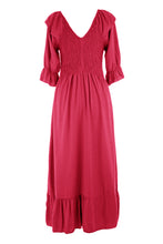 Load image into Gallery viewer, V Neck Smocked Maxi
