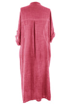Load image into Gallery viewer, V Neck 2 Pocket Cotton Midi
