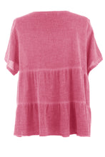 Load image into Gallery viewer, Button Tiered Linen Top
