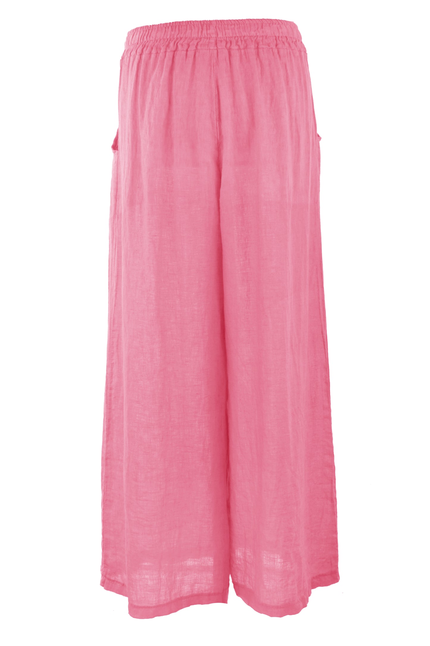 2 Pocket Wide Leg Linen Trouser