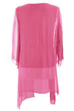 Load image into Gallery viewer, V Neck Asymmetric Silk Top
