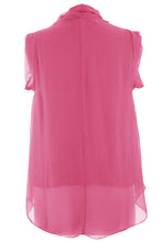 Load image into Gallery viewer, Sleeveless Cowl Neck Silk Top
