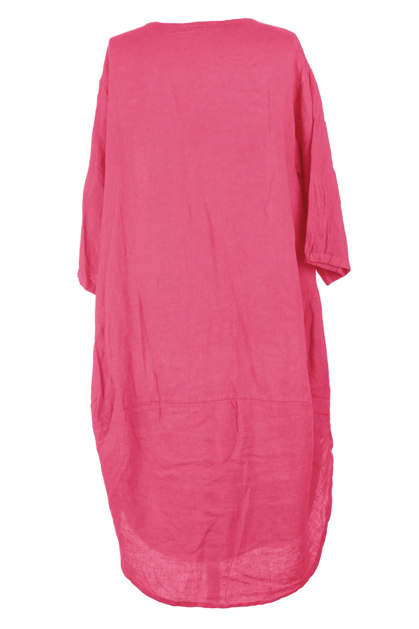2 Pocket Cocoon Linen Midi