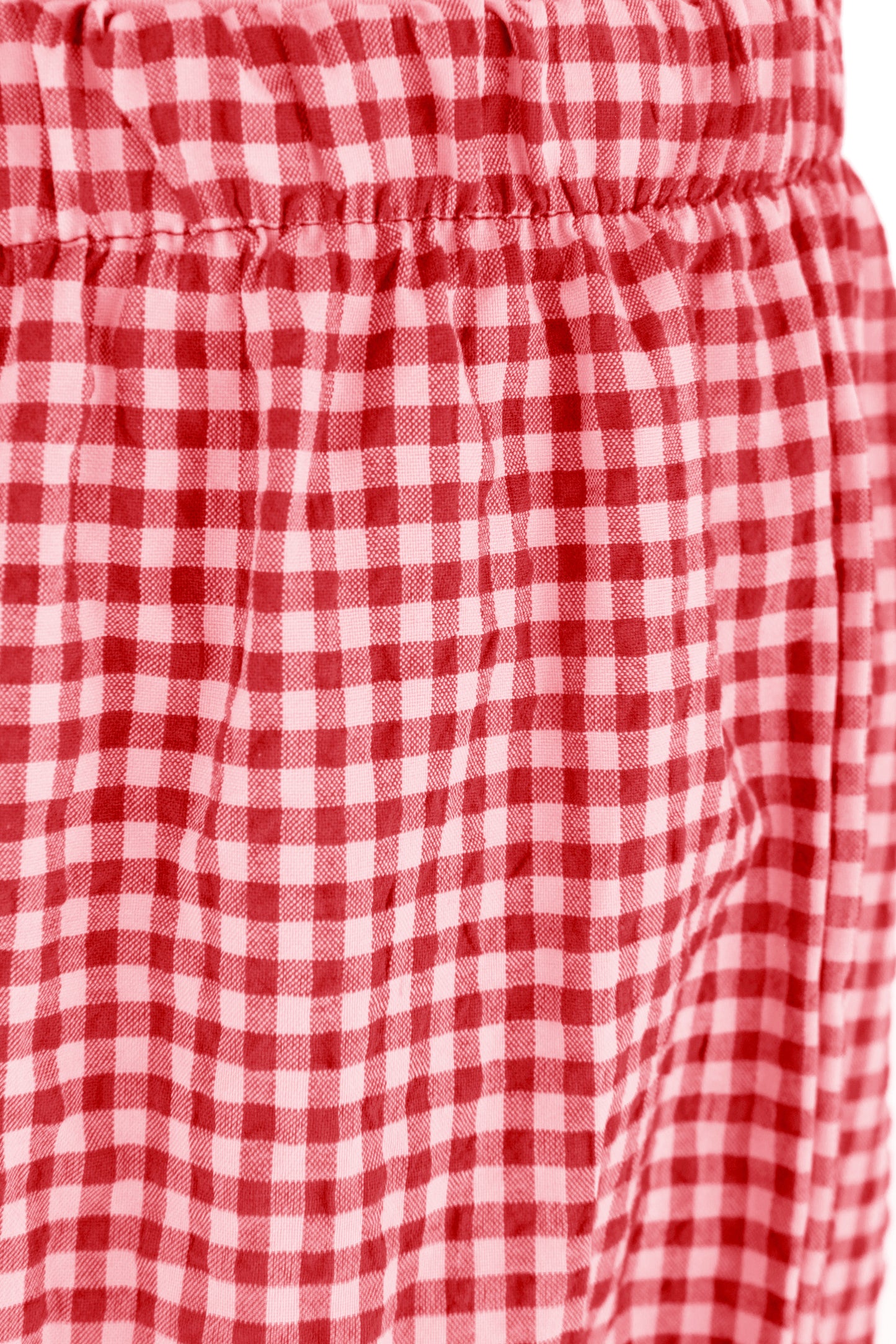 Barrel Leg Gingham Trouser