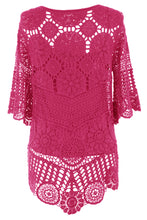 Load image into Gallery viewer, Scoop Hem Crochet Top
