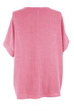 Load image into Gallery viewer, V Neck Teabag Linen Top
