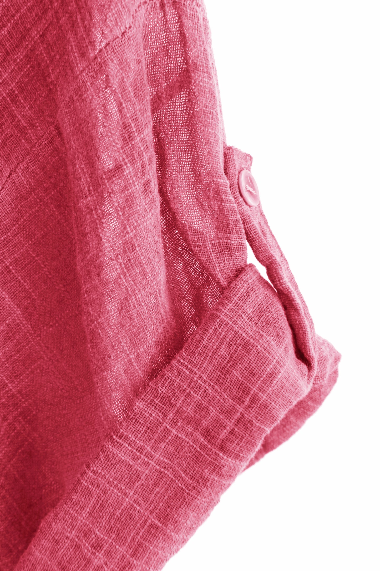 V Neck 2 Pocket Cotton Midi