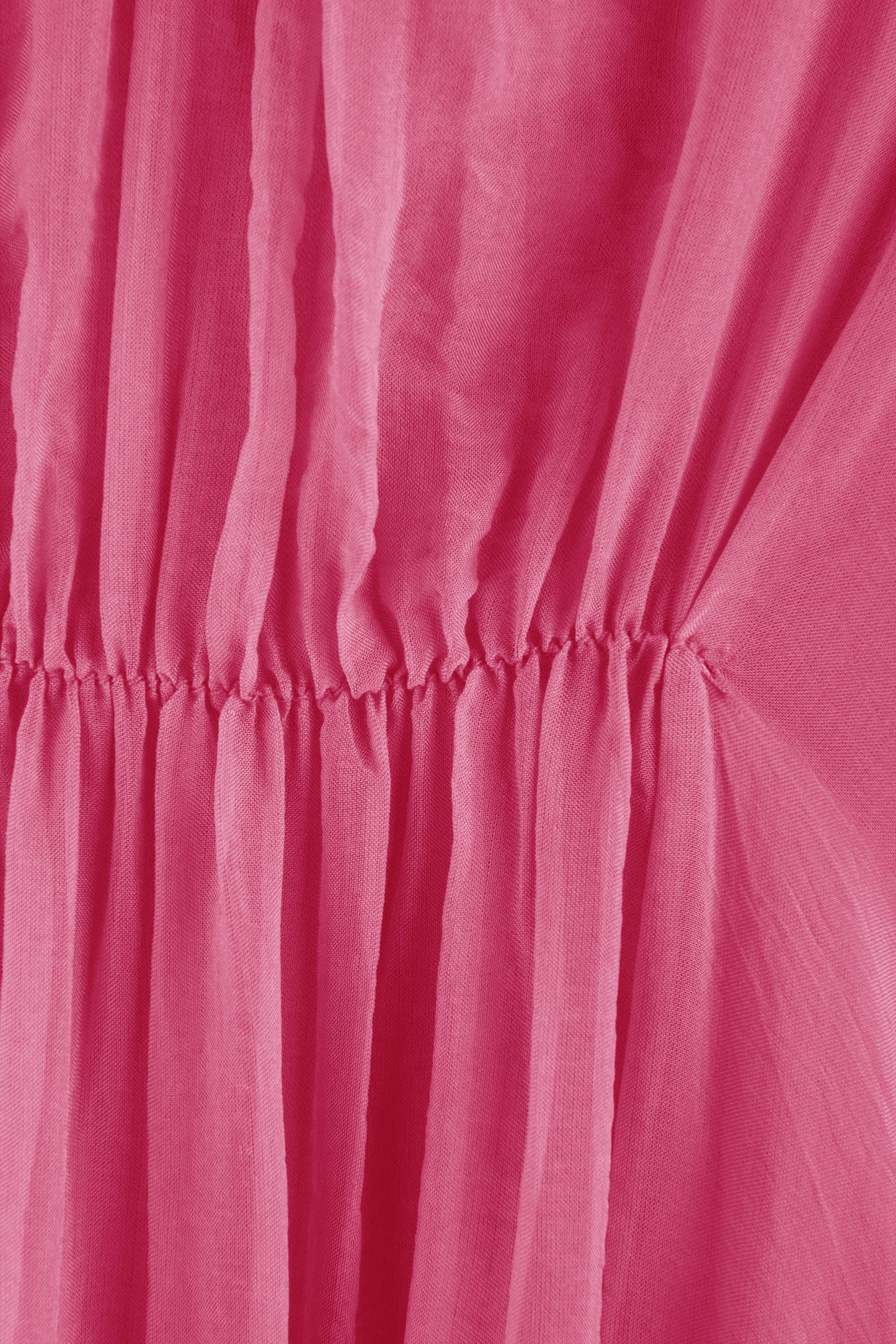 Ruched Front Silk Dress