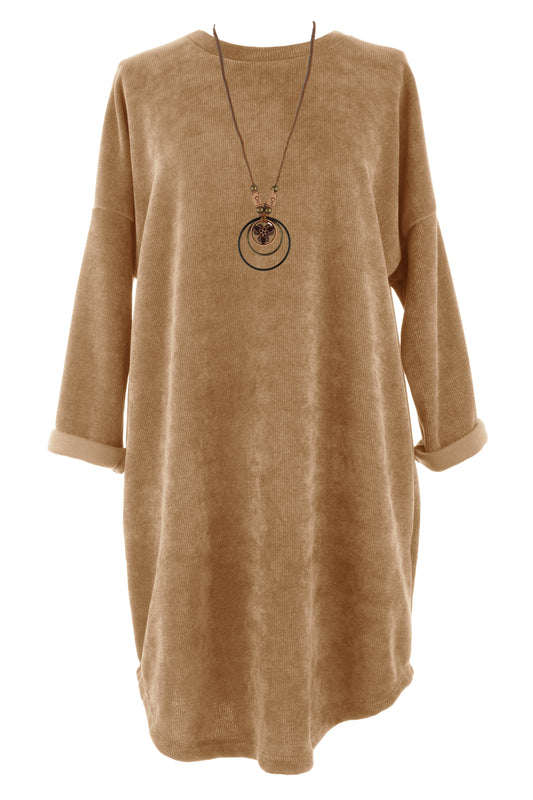 Chenille Necklace Dress