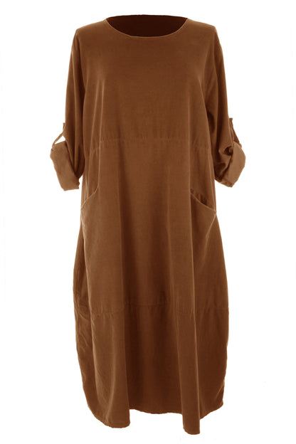 2 Pocket Corduroy Midi