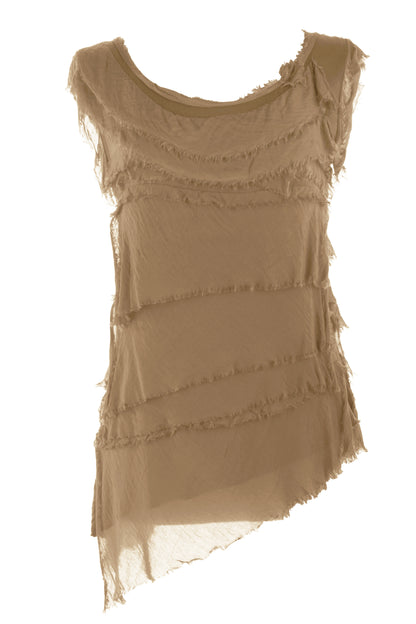 Sleeveless Rara Silk Top