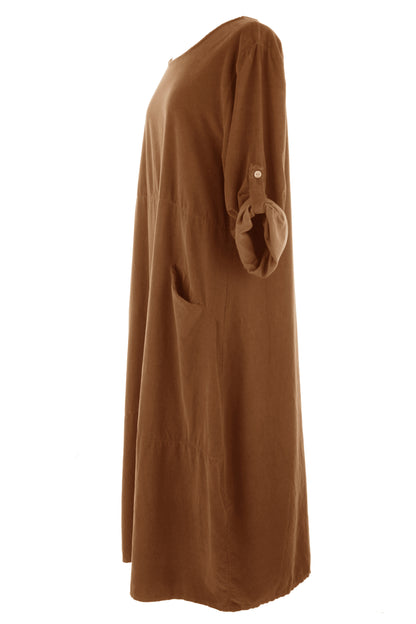 2 Pocket Corduroy Midi