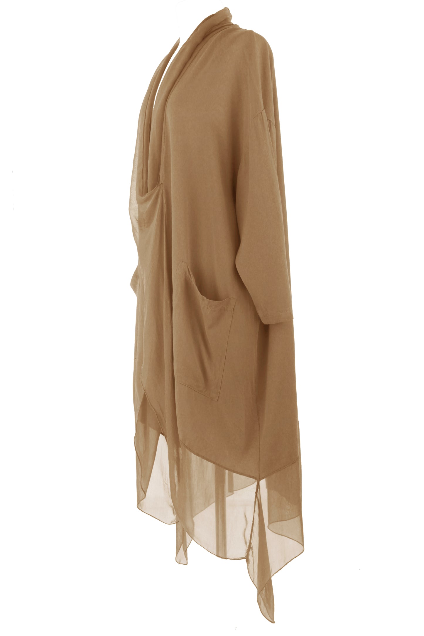 Crossover Silk Panel Tunic