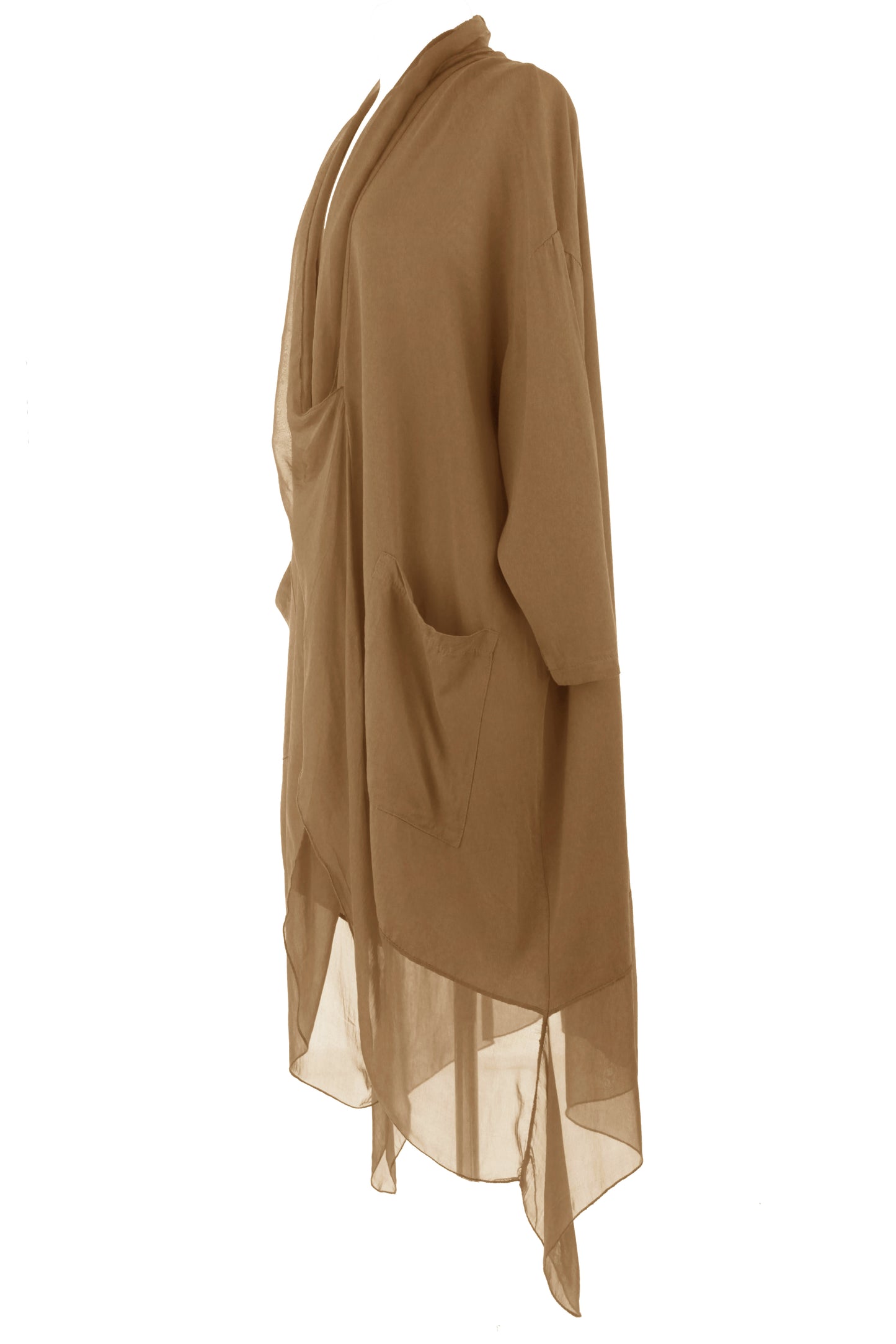 Crossover Silk Panel Tunic