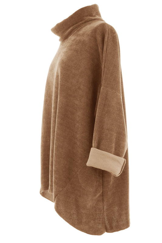 Cowl Neck Chenille Top