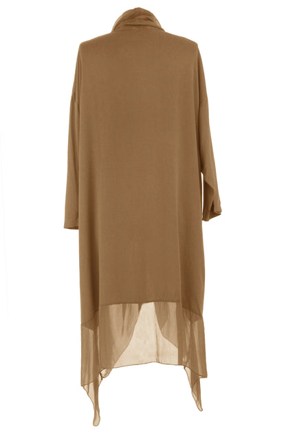 Crossover Silk Panel Tunic
