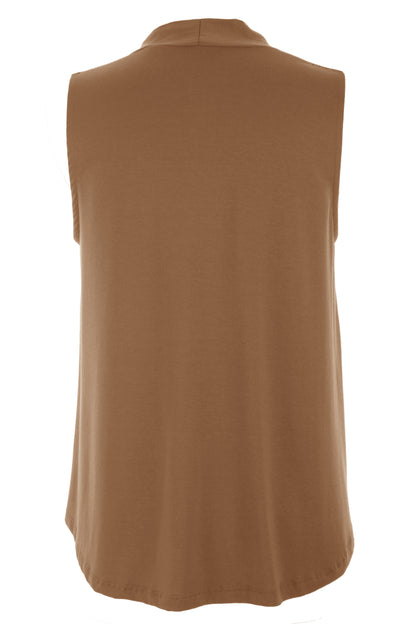 Sleeveless V Neck Top