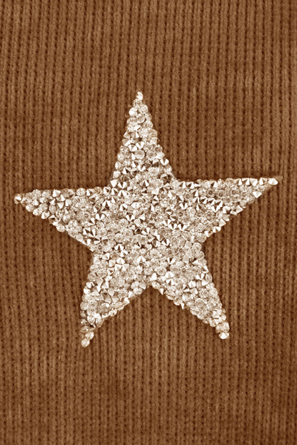 Star Detail Chenille Top