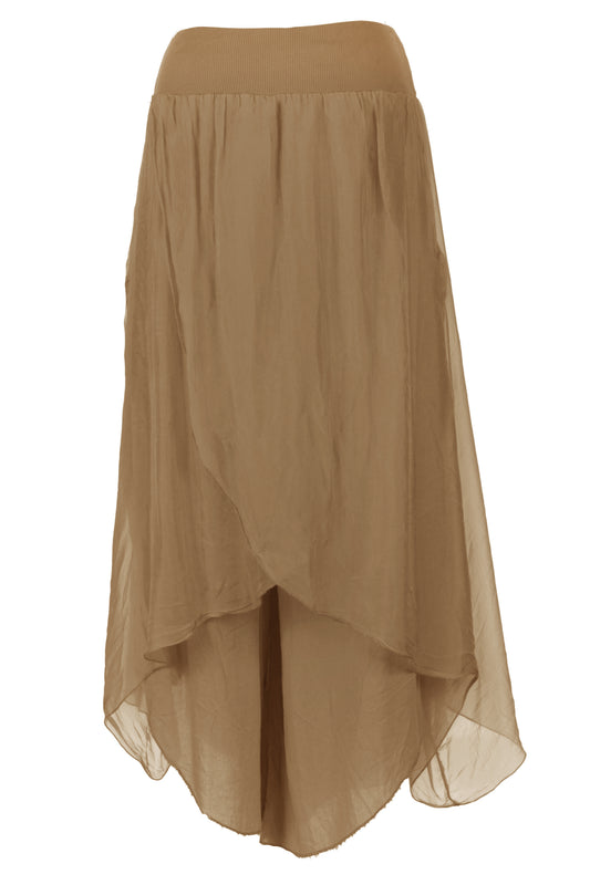 Flap Overlay Silk Trouser