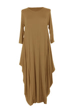 Load image into Gallery viewer, 3/4 Sleeve Draped Dress
