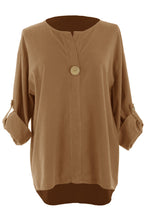Load image into Gallery viewer, Button Detail Corduroy Top

