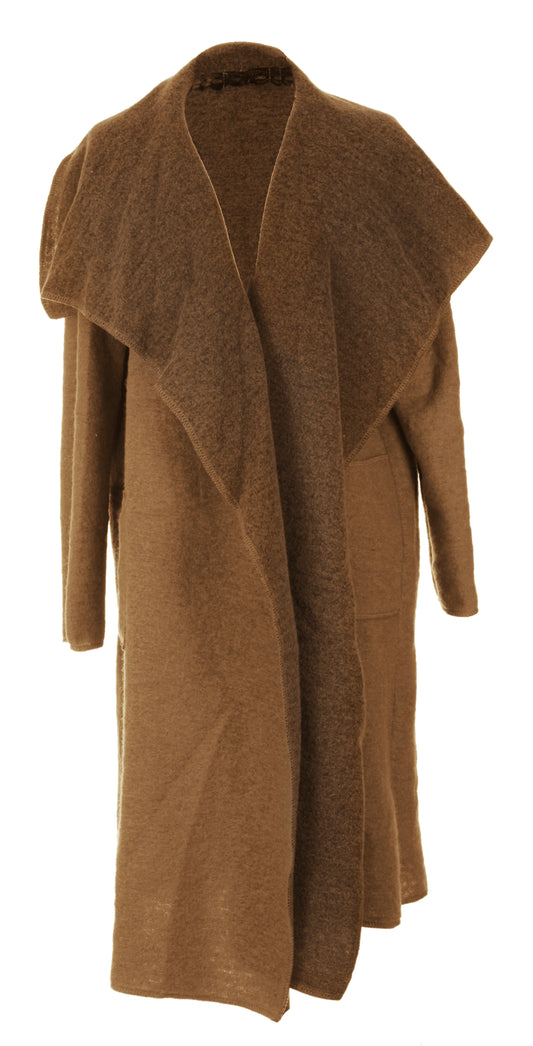 Waterfall Boiled Wool Coat