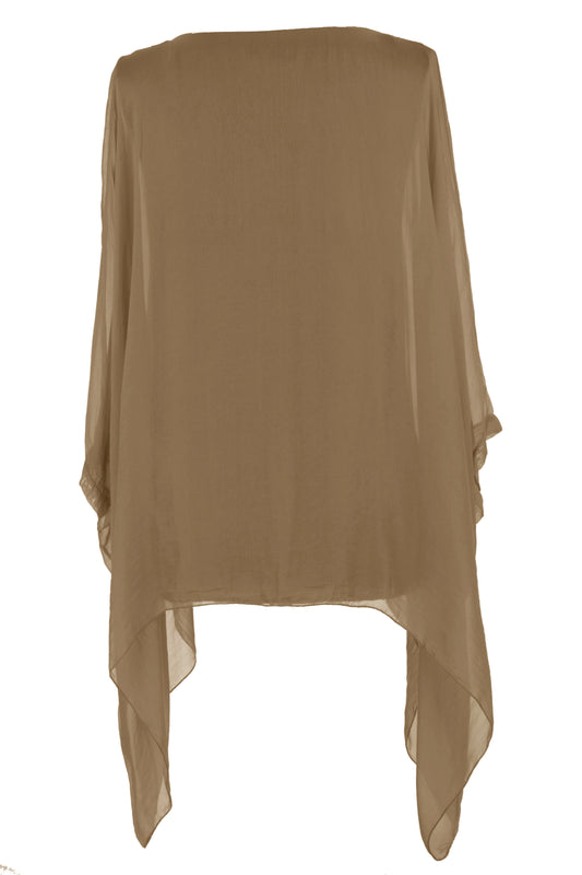 Batwing Silk Top