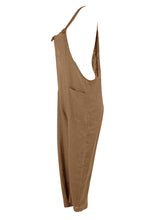Load image into Gallery viewer, Tie Knot Linen Dungarees
