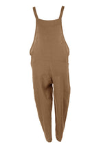Load image into Gallery viewer, Tie Knot Linen Dungarees
