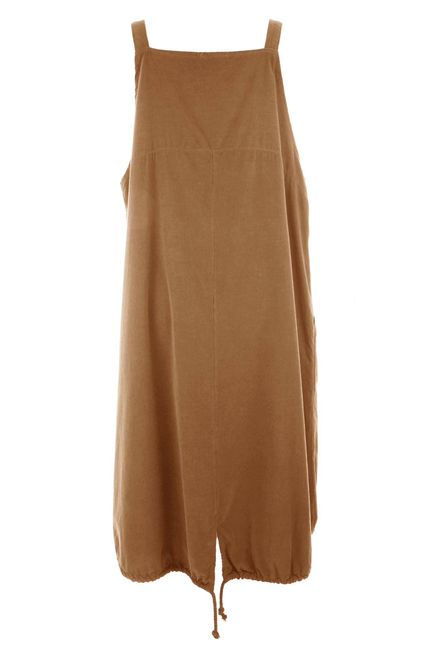 Corduroy Pinafore Midi Dress