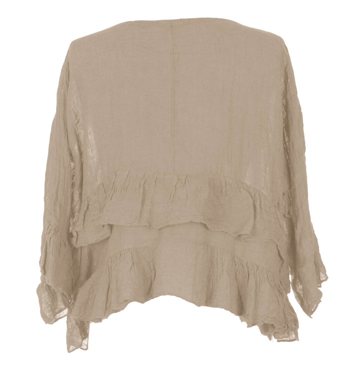 Frill Hem Linen Top