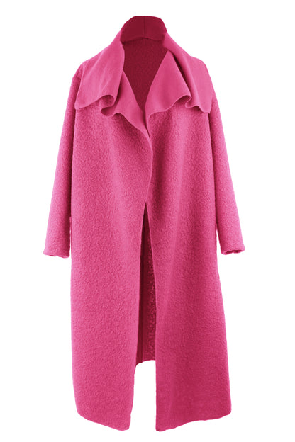 Plain Boucle Coat