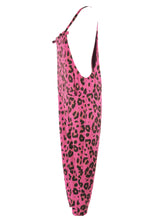 Load image into Gallery viewer, Leopard Jersey Dungarees

