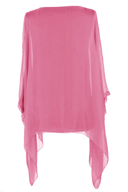 Batwing Silk Top