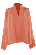 Load image into Gallery viewer, Ruched Shoulder Cotton Top
