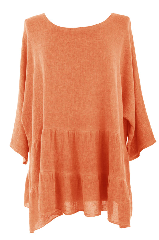 Tiered Teabag Linen Top