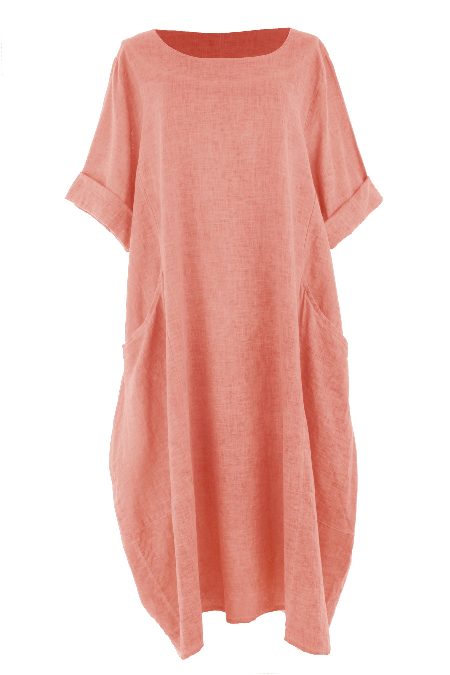 2 Pocket Washed Linen Dress