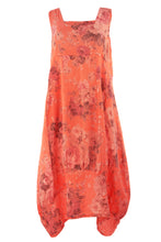 Load image into Gallery viewer, Floral Square Neck Linen Dress
