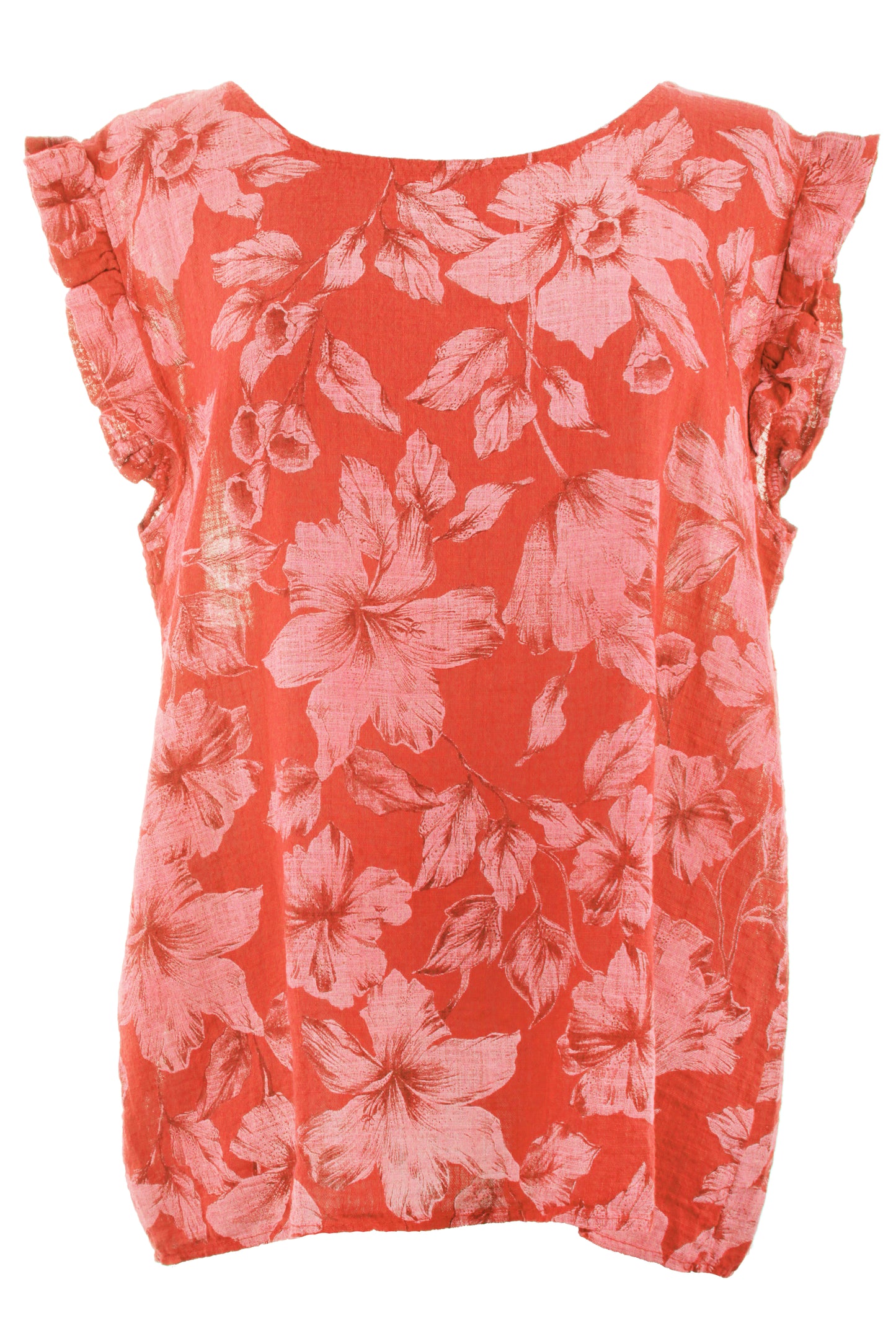 Floral Sleeveless Cotton Top