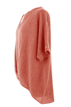 Load image into Gallery viewer, Twist Hem Teabag Linen Top

