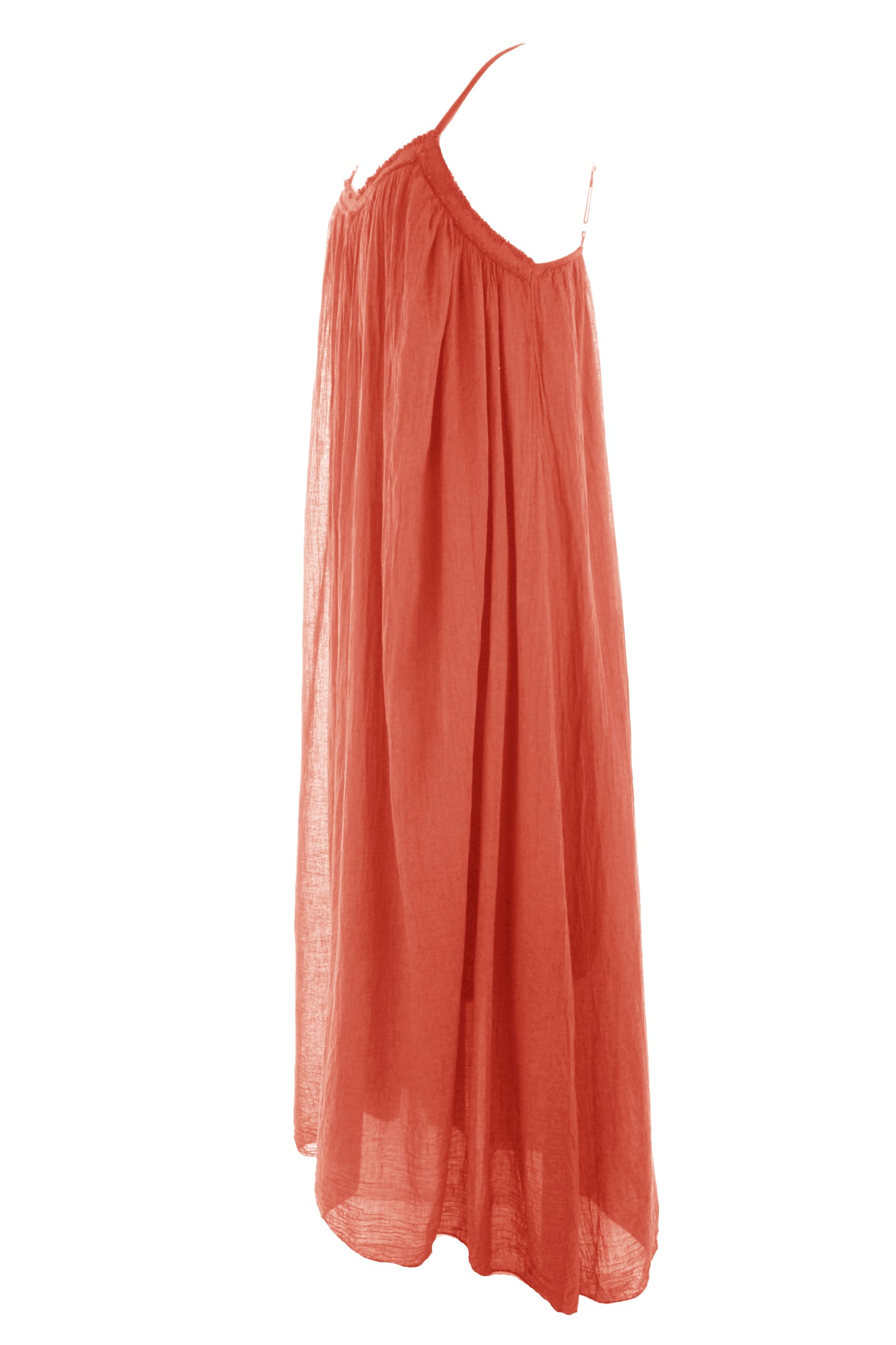 Strappy Cotton Midi Dress