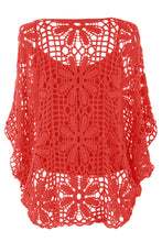Load image into Gallery viewer, Flower Pattern Crochet Top with Vest
