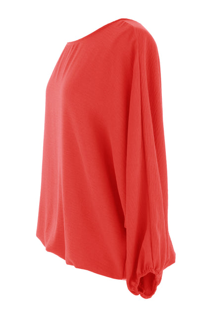 Puffball Hem Necklace Top