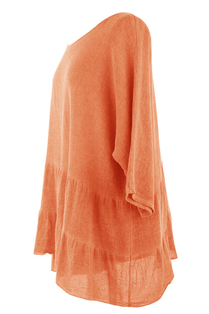 Tiered Teabag Linen Top