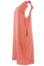 Load image into Gallery viewer, Sleeveless Button Back Linen Dress
