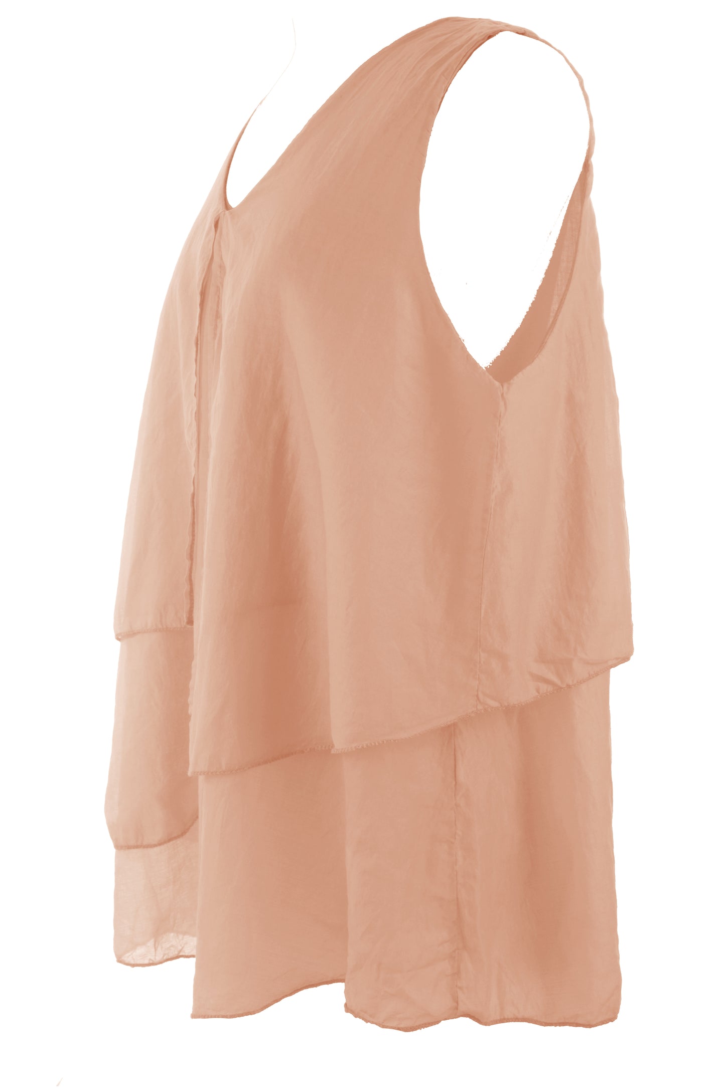 Flap Detail Silk Top