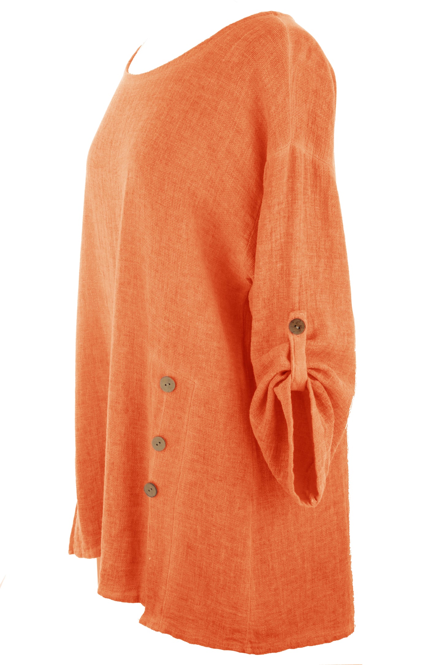 Cutout Button Detail Teabag Top