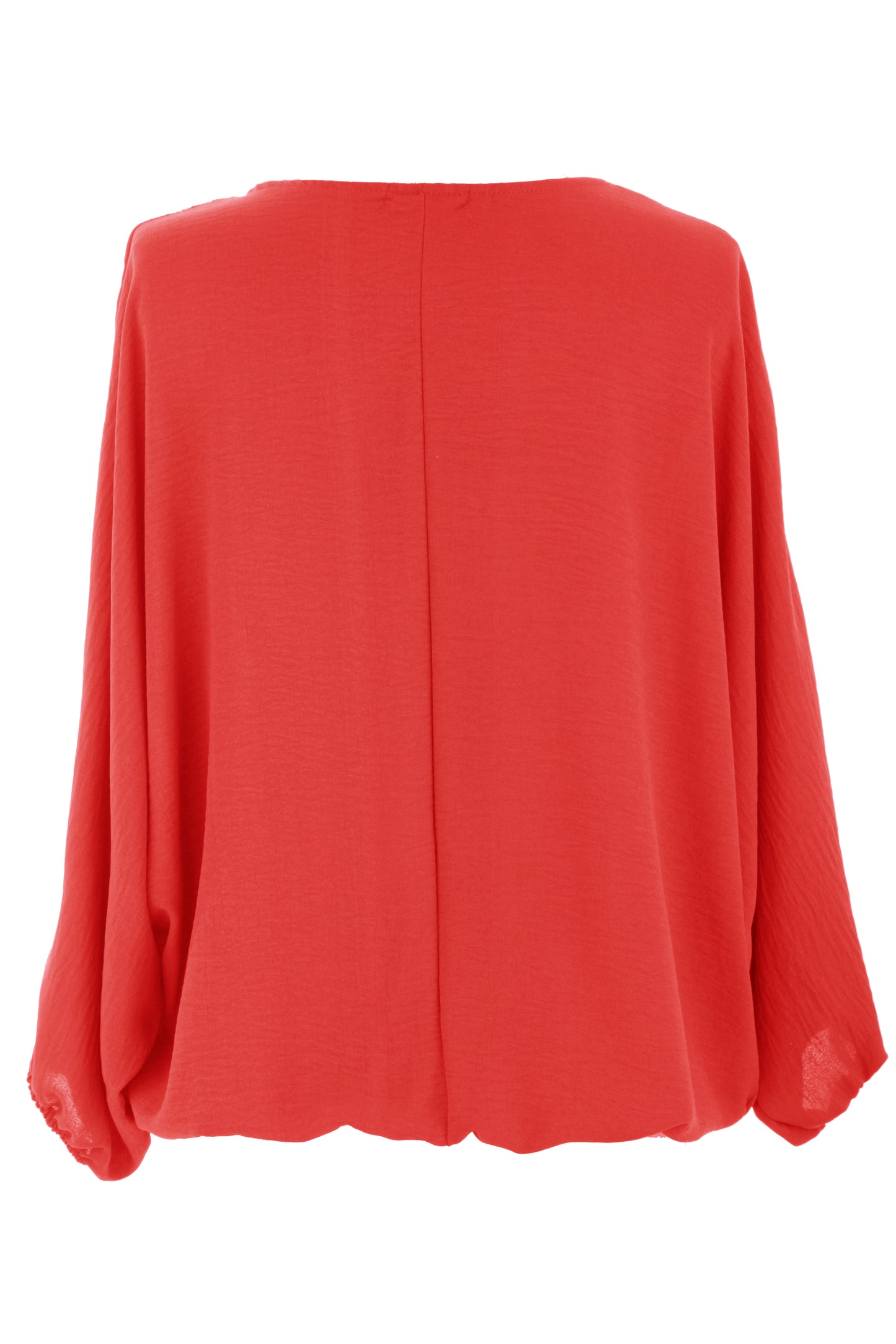 Puffball Hem Necklace Top