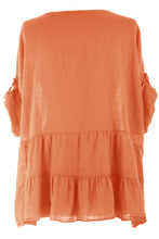 Load image into Gallery viewer, Tiered Hem Cotton Top
